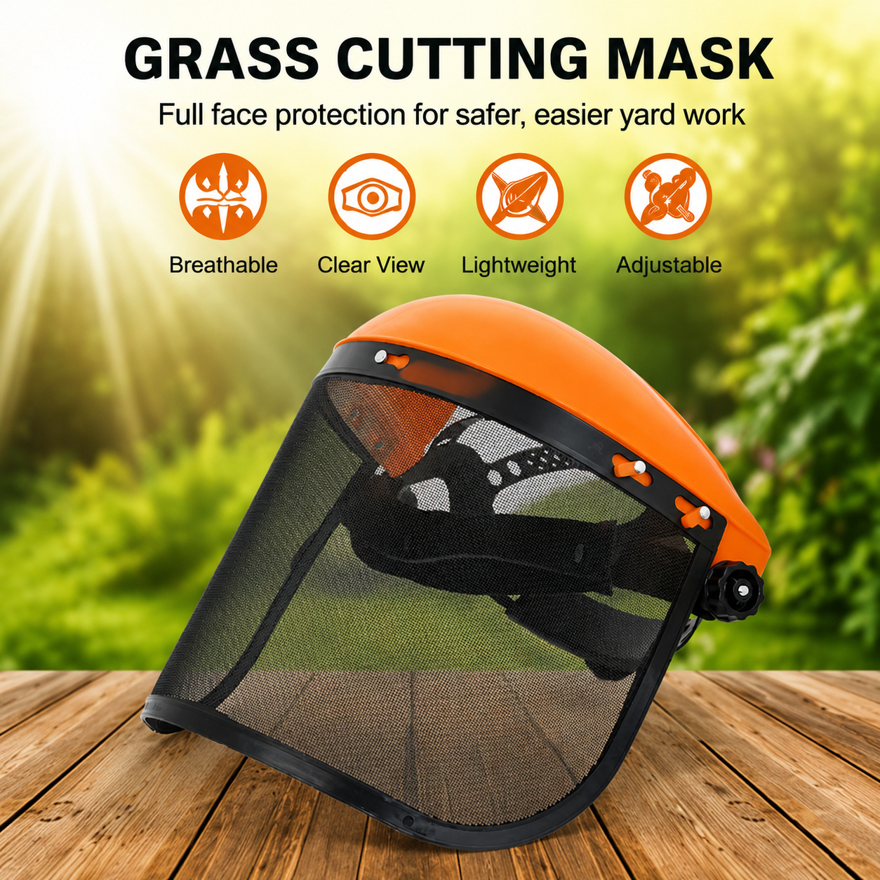 Grass Cutting Mask Grass Cutting Mask